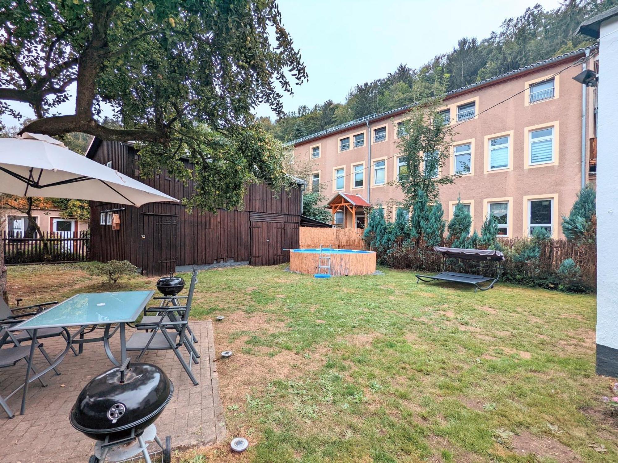 H2 - Urlaubsmagie - Garten, Pool, Terrasse, Grill Sebnitz Esterno foto